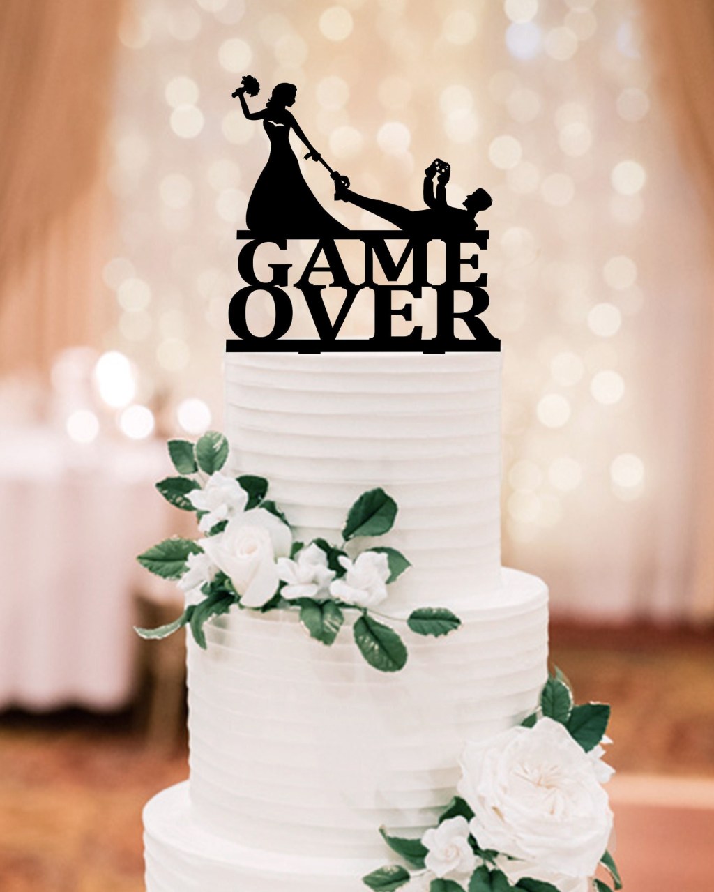 Picture of: Gamer Wedding Cake Topper Video Game Cake topper Wedding – Etsy