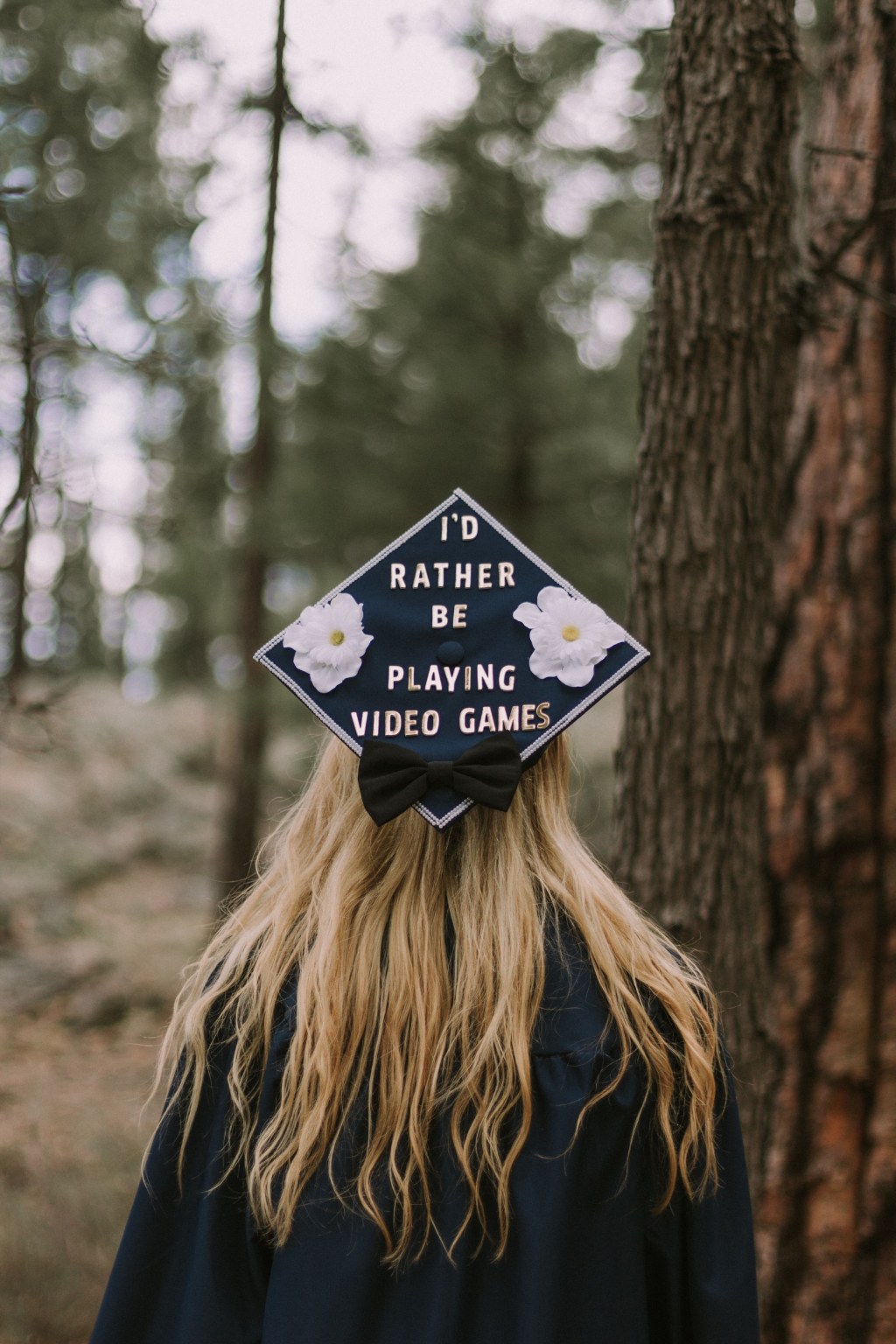 Picture of: I’d rather be playing video games graduation cap
