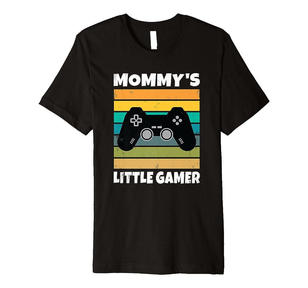 Picture of: Mommys Little Gamer Video Games Gaming Kid Boys Girls Player Premium T-Shirt